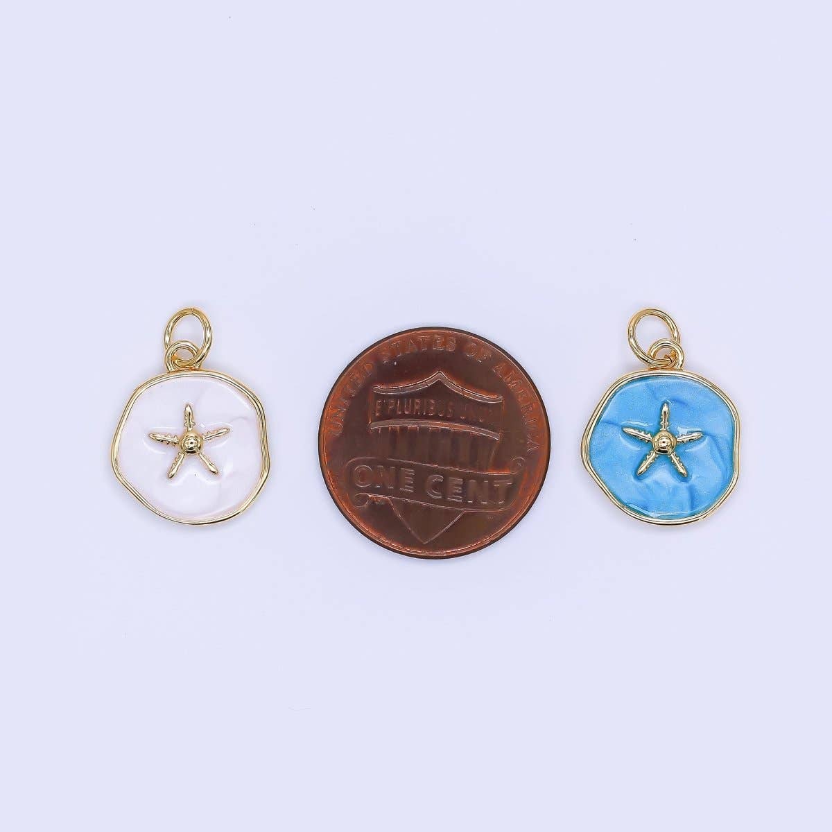 Sea Starfish Charm in Blue