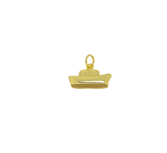 Boat charm For Jewelry Making, Gold Ship Charm,CPG1601: 10 pieces