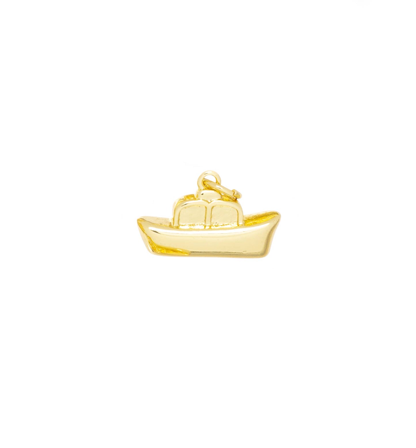 Boat charm For Jewelry Making, Gold Ship Charm,CPG1601: 10 pieces