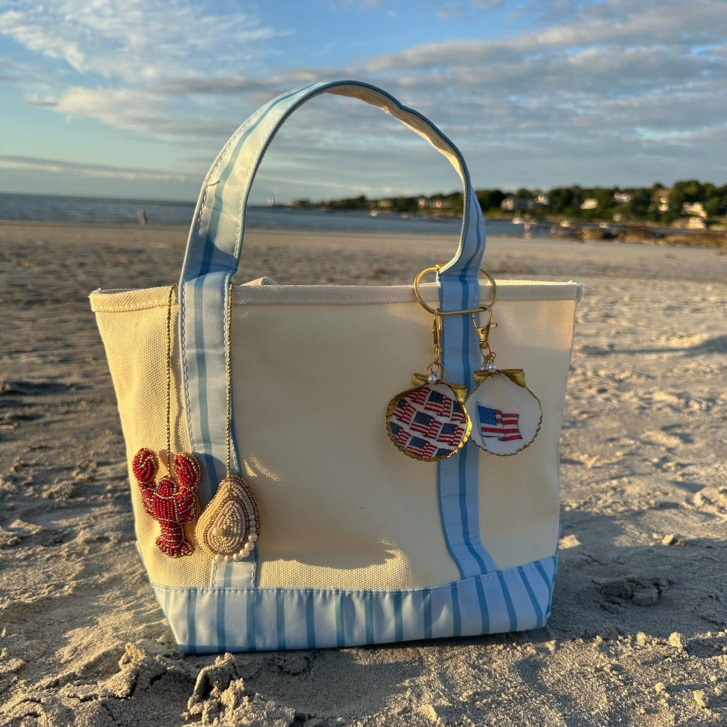 Striped Canvas Tote
