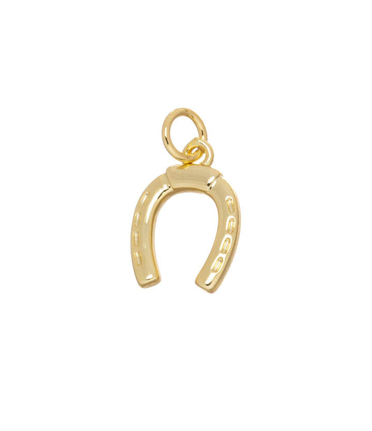 Gold Horseshoe Charm