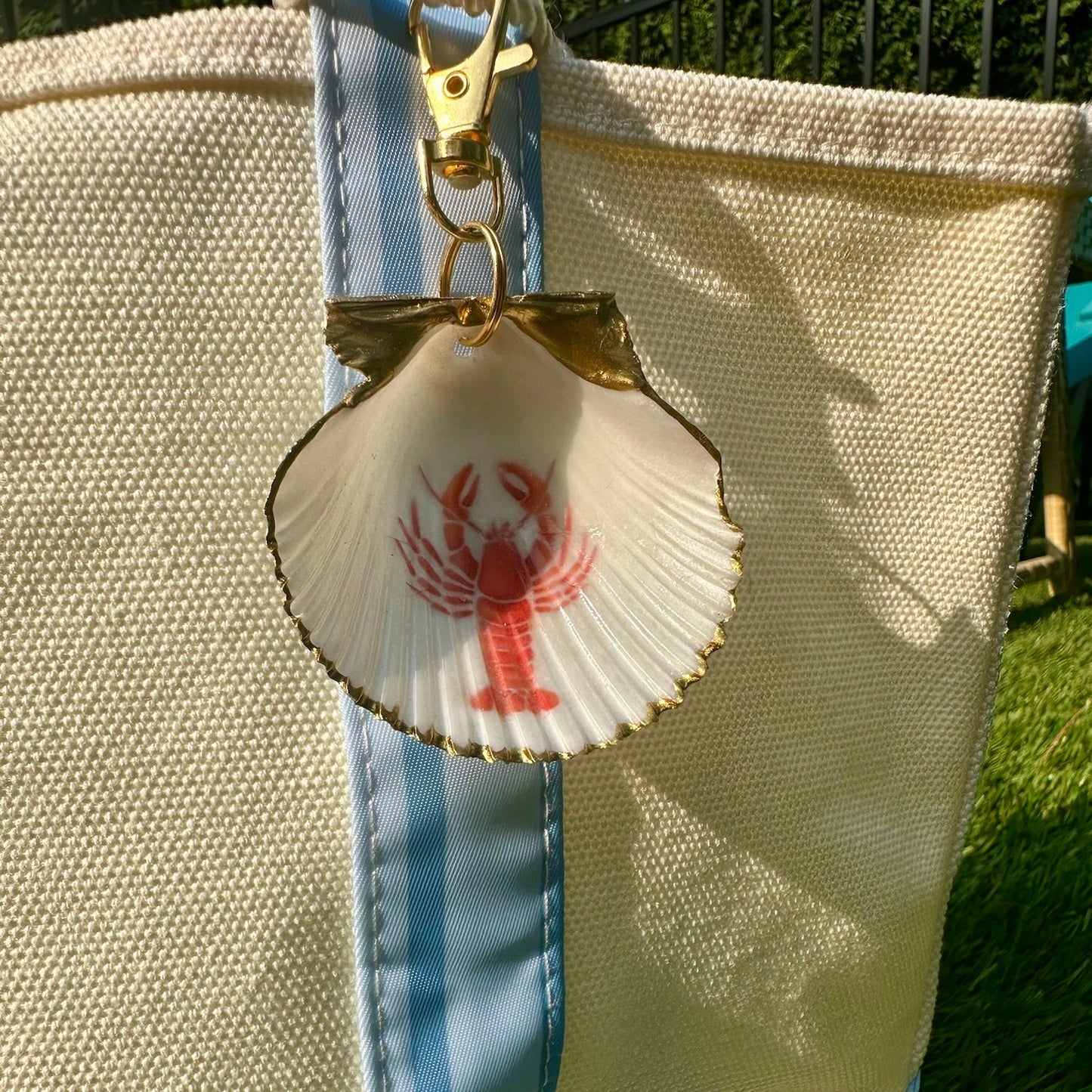 Single Lobster Shell Bag Charm